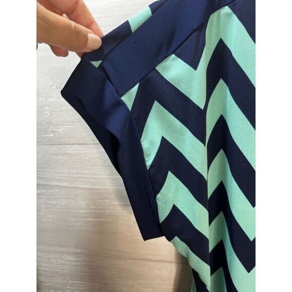 Carol Rose Chevron Print Top‎ Size 1X NWOT - Picture 6 of 6